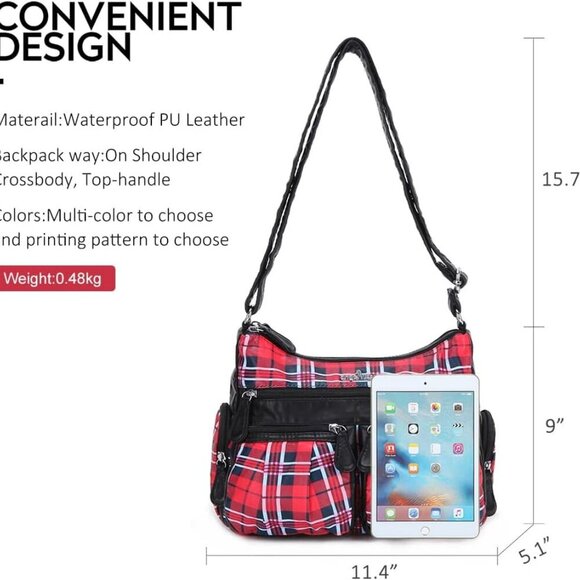 Crossbody Bags for Women, Ladies Shoulder Handbags and Purses Medium Faux Leathe - Picture 3 of 7